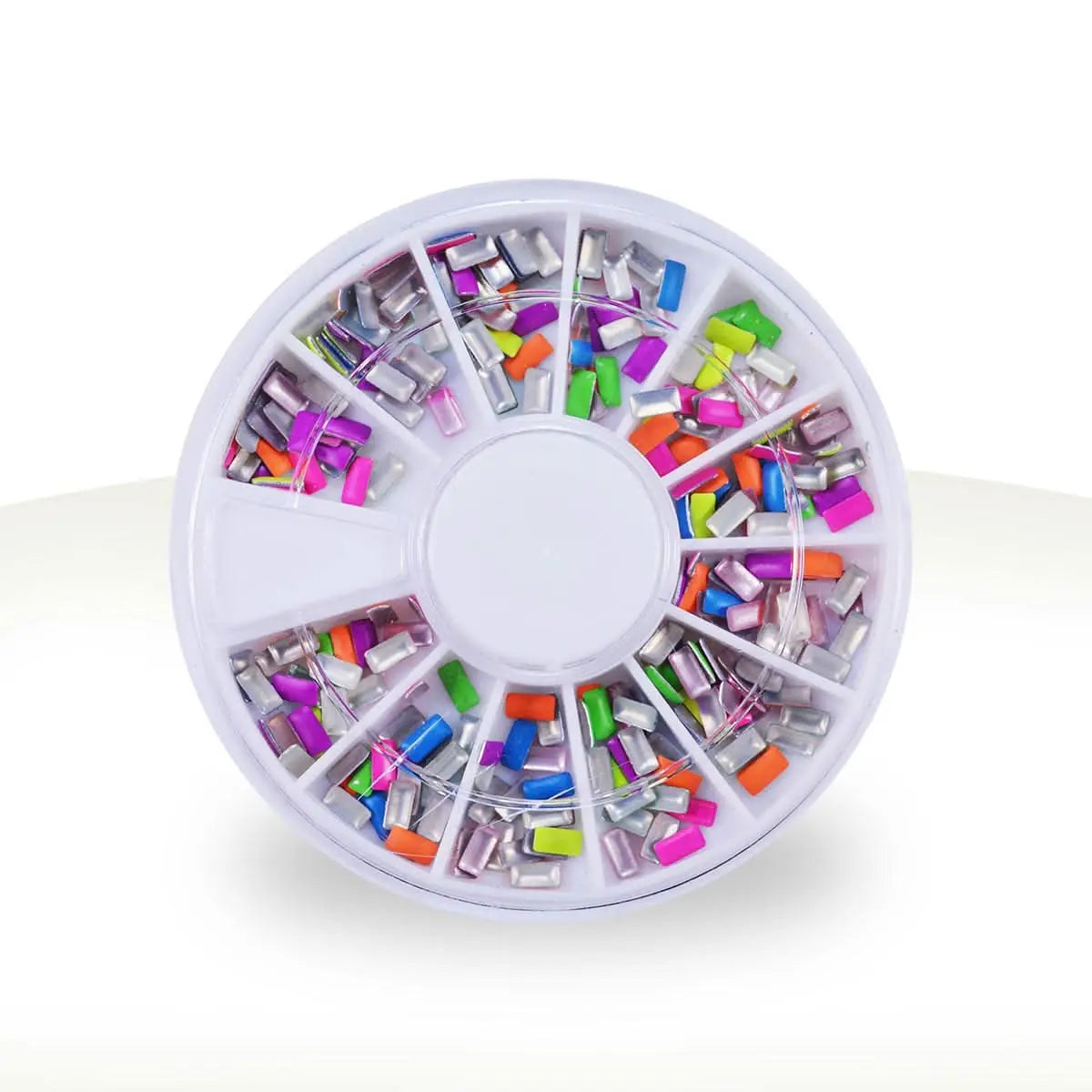 Carrousel Déco Métal Rectangle Fluo Nail Art OCIBEL