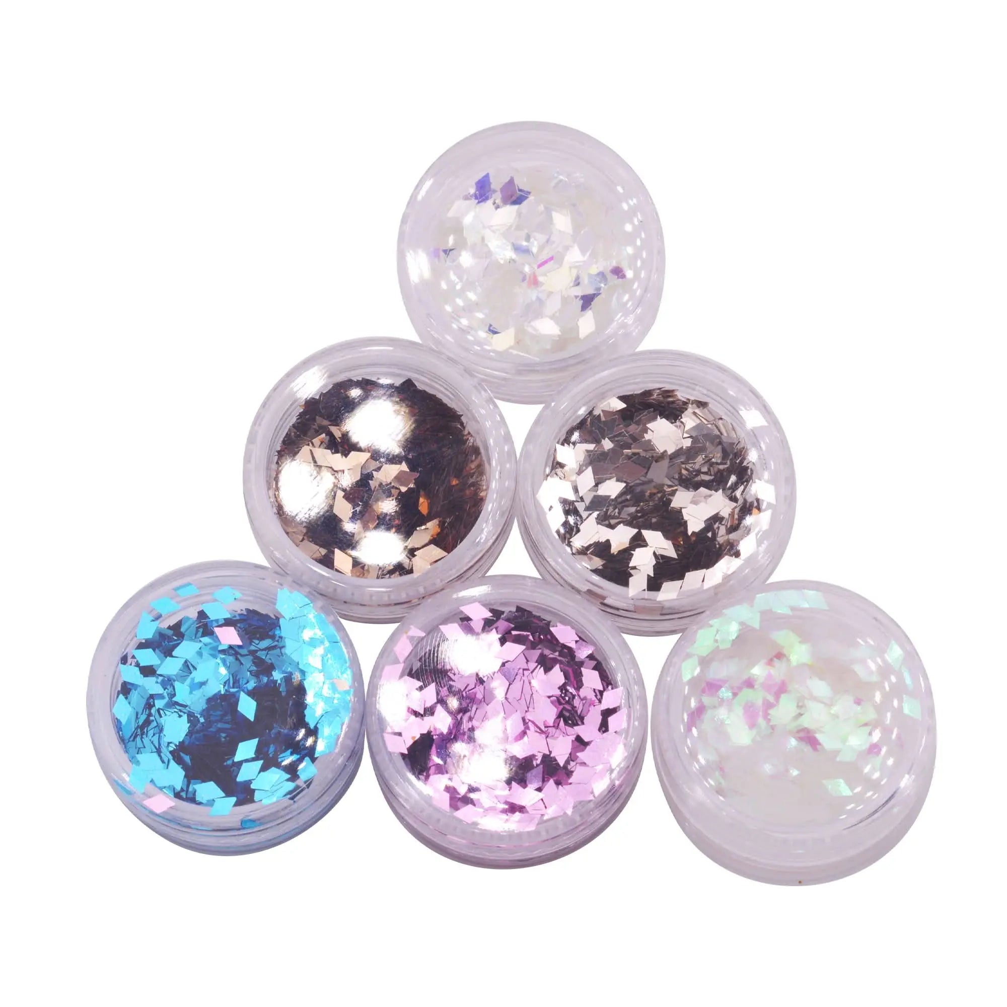 Lot de 6 Pots de Paillettes Losange Diamant OCIBEL