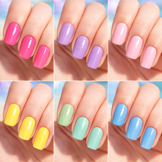 Lot de 6 Vernis à Ongles Flashy 6 x 13 ml – Effet Gel Brillant – Tenue 9 Jours – Séchage Rapide – Couleurs Vives Été – Finition Professionnelle OCIBEL