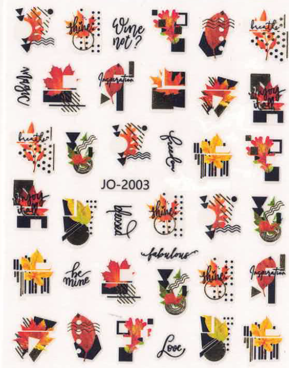 Planche Stickers Autocollant Automne OCIBEL