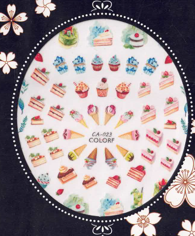 Planche Stickers Autocollant Dessert OCIBEL