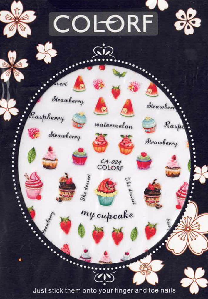 Planche Stickers Autocollant Dessert OCIBEL