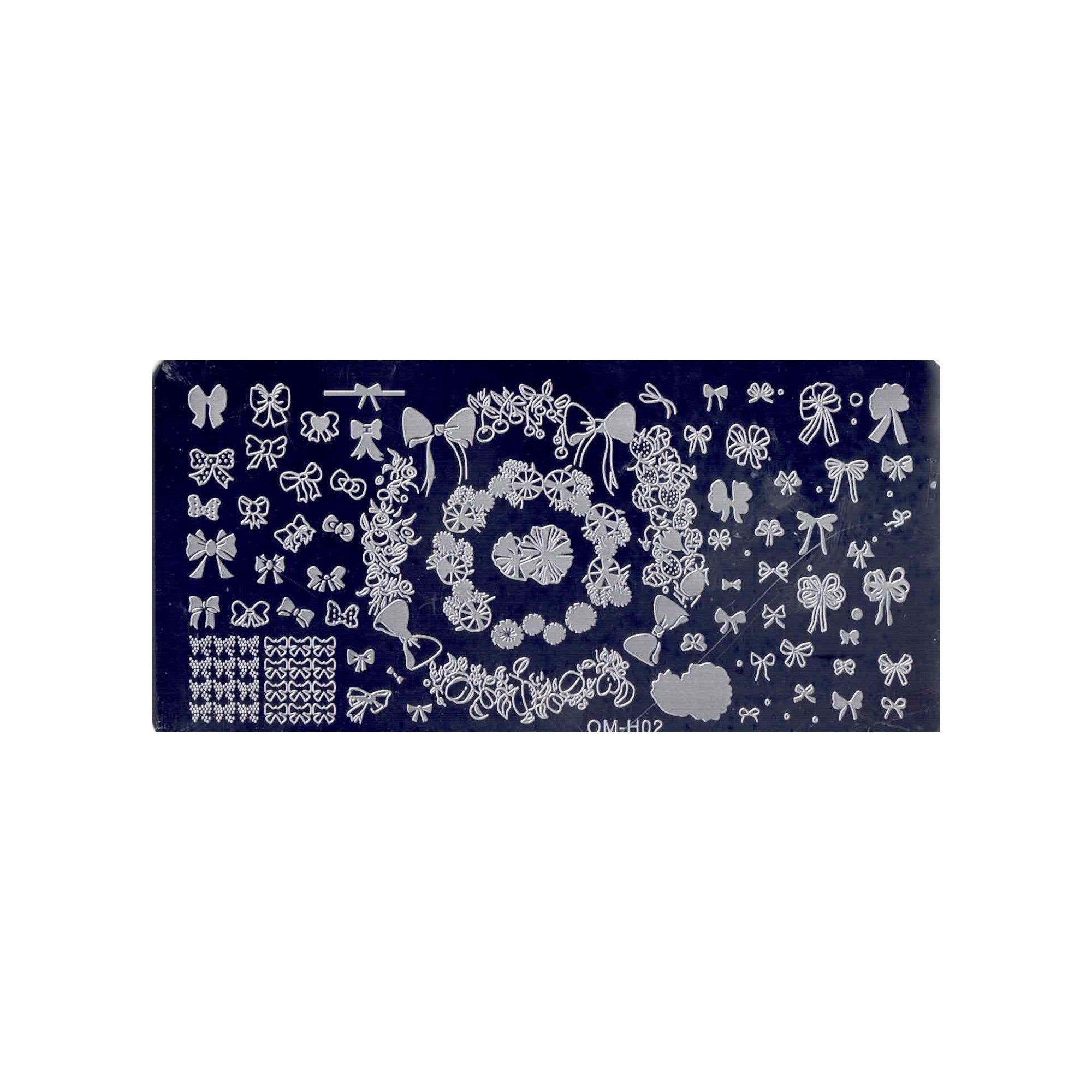 Plaque de Stamping pour Ongles Thème : Nœud OCIBEL