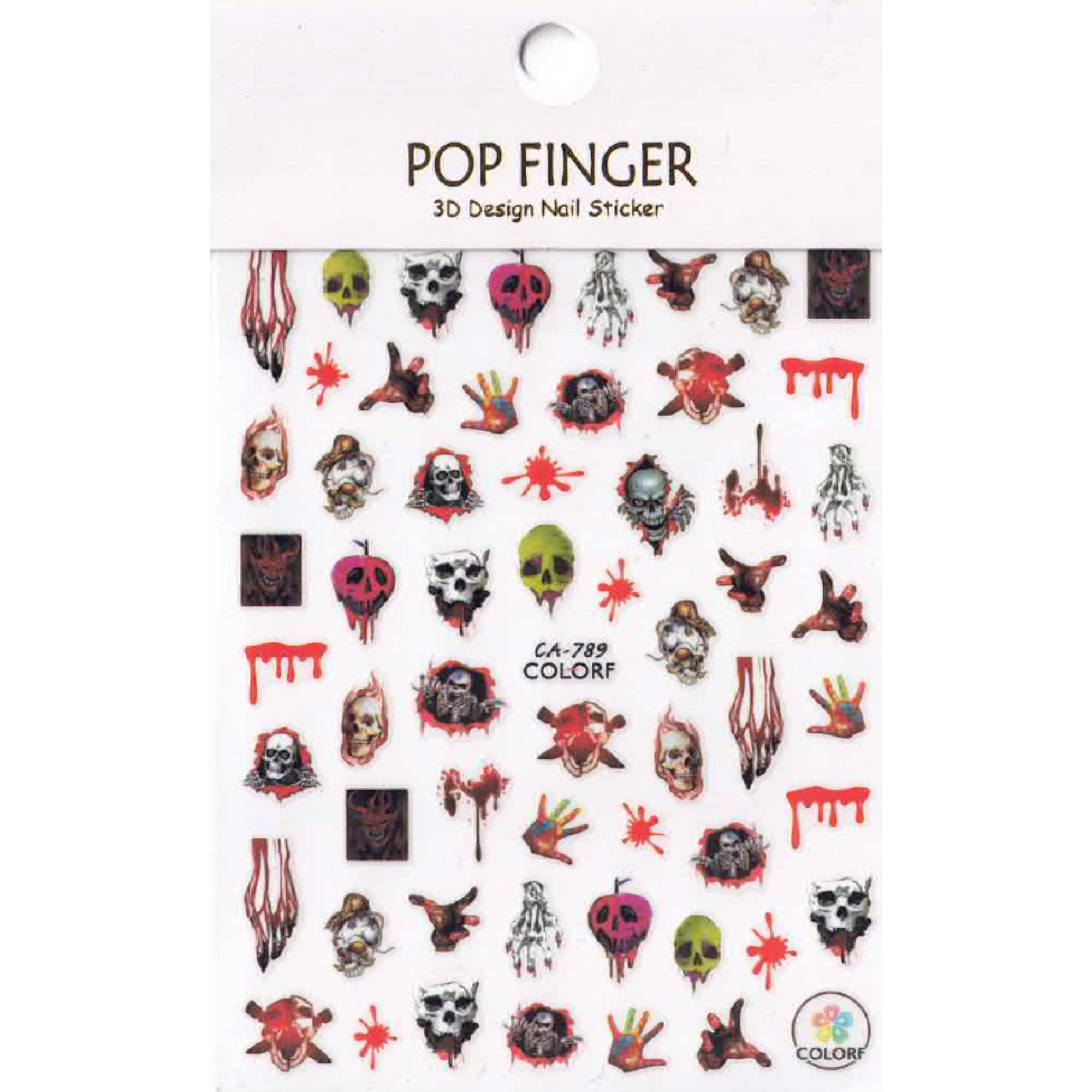 Stickers Halloween – Planches Effrayantes pour Nail Art 2 OCIBEL