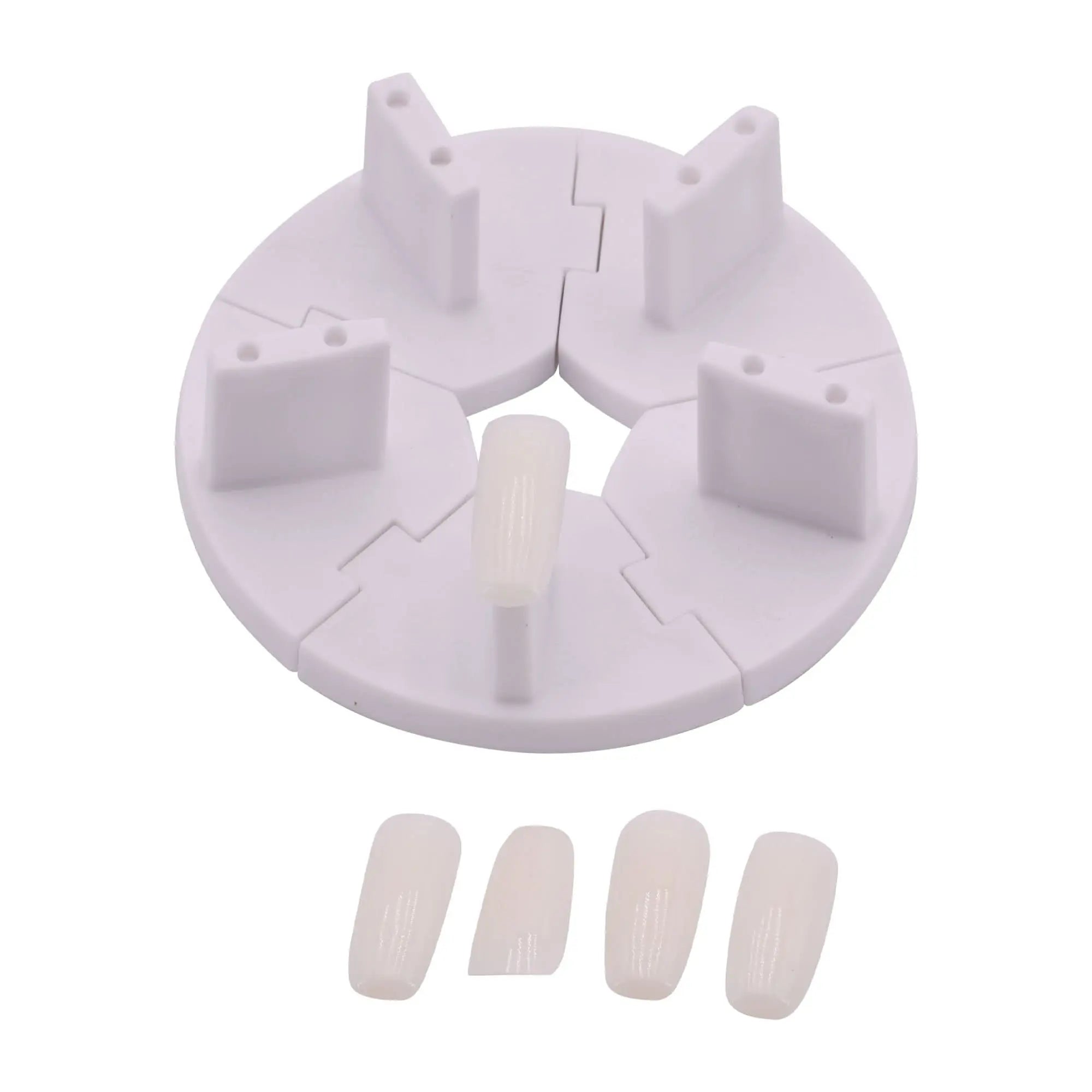 Support d’entraînement pour faux ongles – Rond - 5 Ongles Fournis OCIBEL