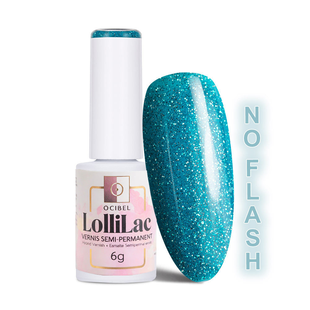 Vernis Semi Permanent UV / LED - Blues Flash Glitter 6g OCIBEL