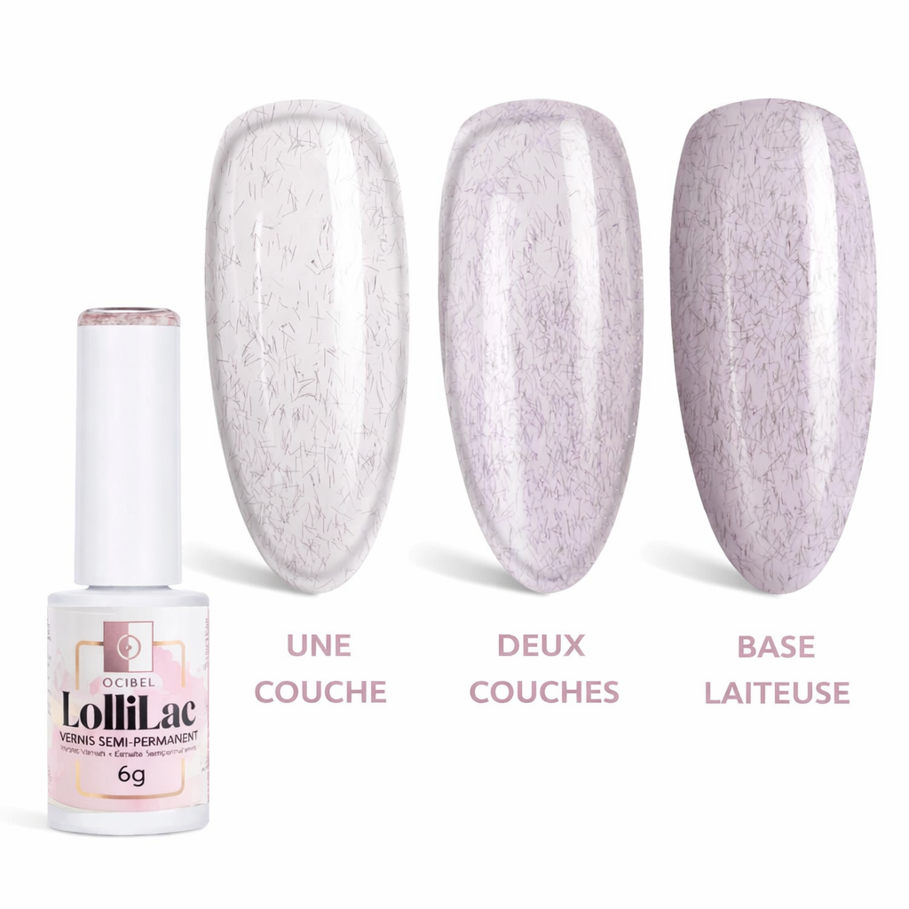 Vernis Semi Permanent UV / LED - Soft Mauve 6g OCIBEL