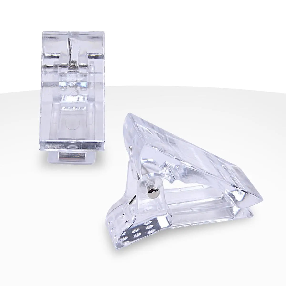 5 Pinces plastique transparente pour maintient des popits (moule acrygel) OCIBEL