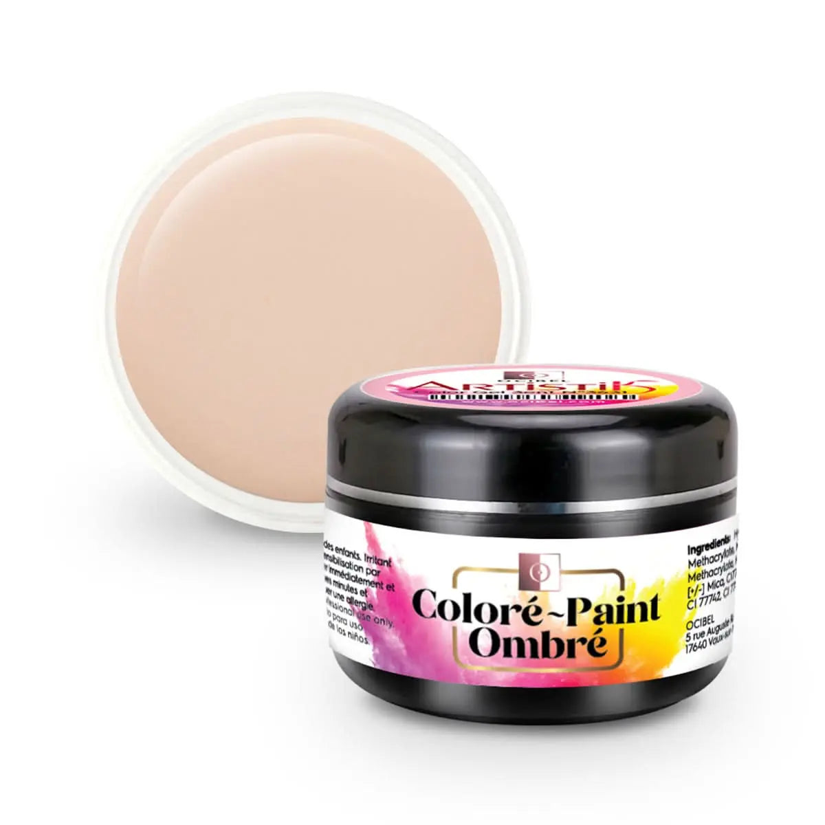 ArtistiK Color Gel 3en1 (couleur, ombré, paint) SANS HEMA / DI-HEMA UV / LED N°3641 - 5g OCIBEL