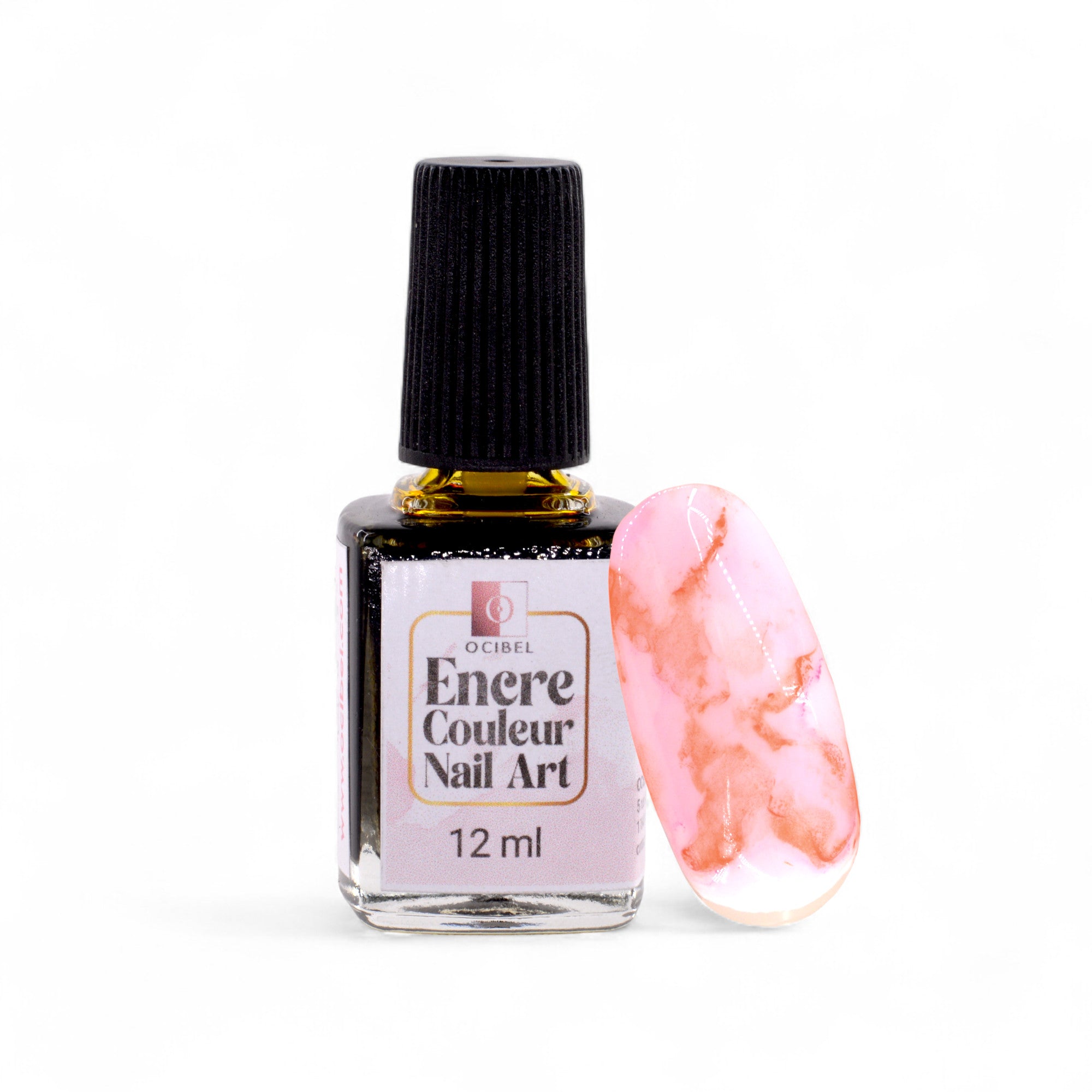 Encres Nail Art – Effets Marbrés & Créations Abstraites – Néon Orange 12 ml OCIBEL