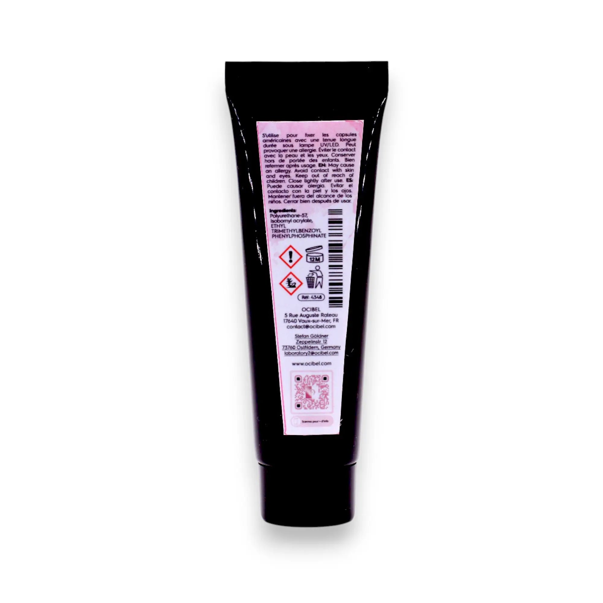 GlueXpert Gel - Colle Gel Spécial Tips et Capsules Américaines - Tube 15g OCIBEL