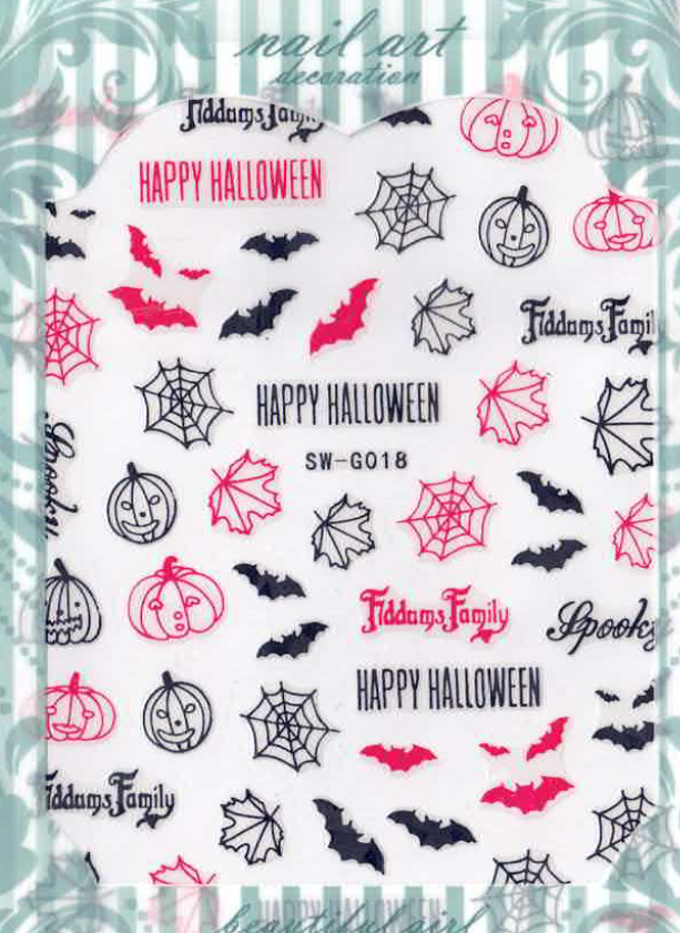 Planche Stickers Autocollant Halloween OCIBEL