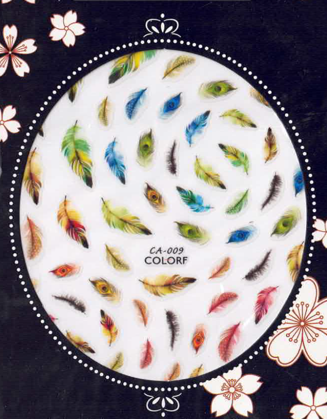 Planche Stickers Autocollant Plume OCIBEL