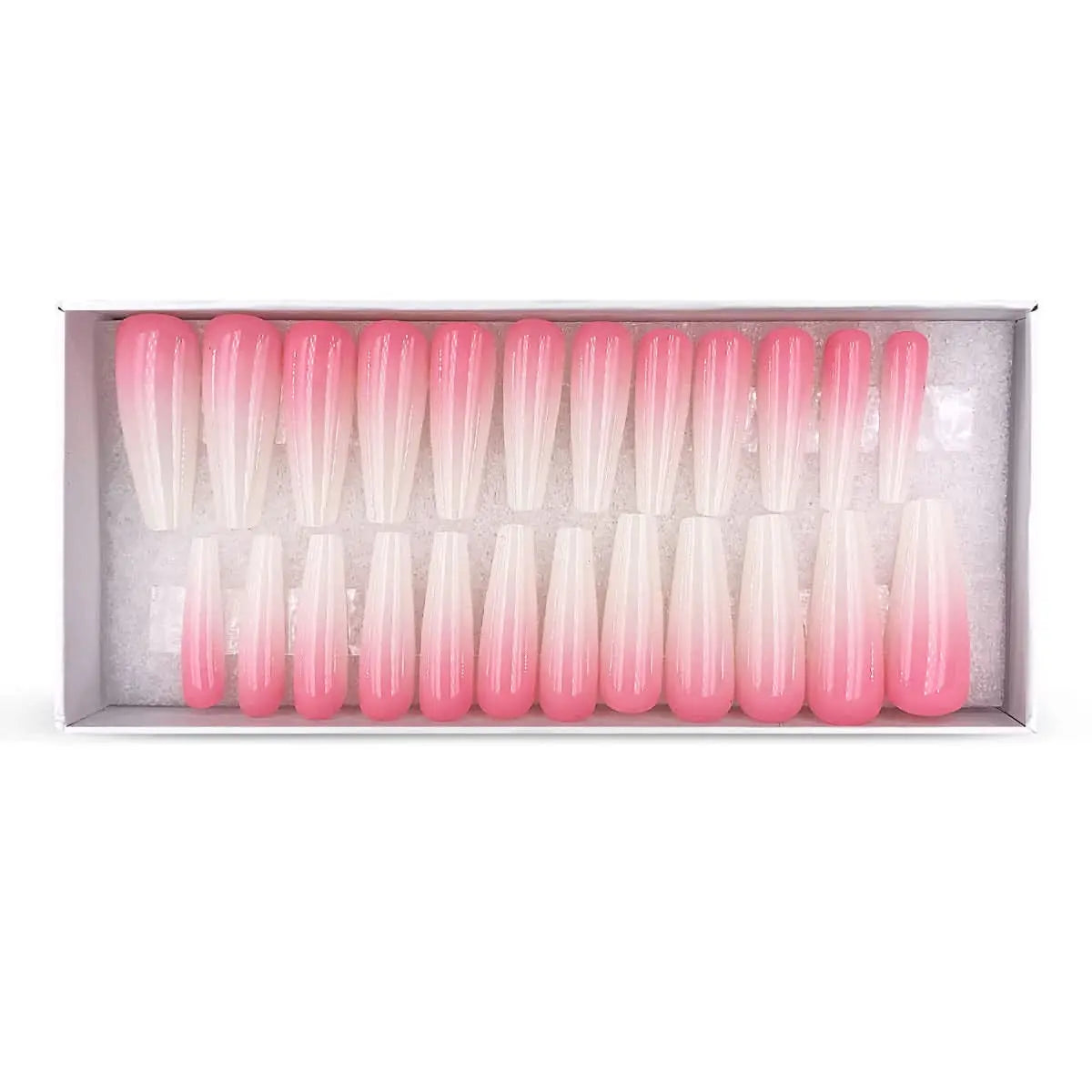 Press On Nails Faux Ongles Réutilisables - Long Coffin Babyboomer OCIBEL