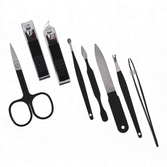 Set manucure noir élégant – 8 pièces essentielles OCIBEL