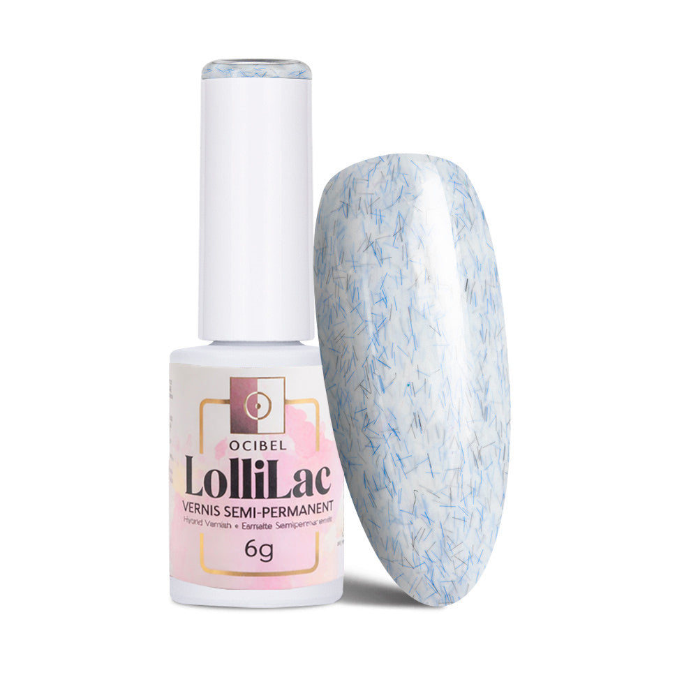 Vernis Semi Permanent UV / LED - Milk Fiber Blue 6g OCIBEL