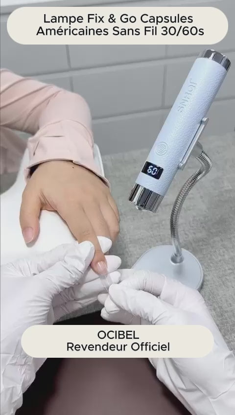 Lampe Fix & Go 5W Sans Fil Détecteur Mouvement Pied Aimanté 30/60s - Rose